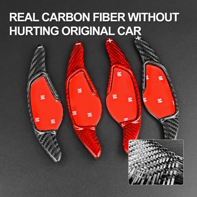Hard Dry Carbon Fiber For BMW G20 G29 G30 M5 F90 G01 G02 G05 Car Steering Wheel Shifter Paddle Accessories Interior Trim Sticker