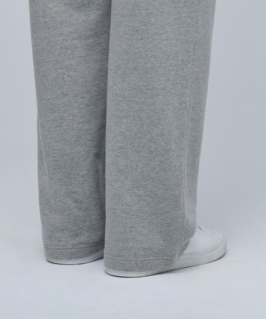 MUSINSA STANDARD One-Pleat Wide Lounge Sweatpants [Medium Grey]