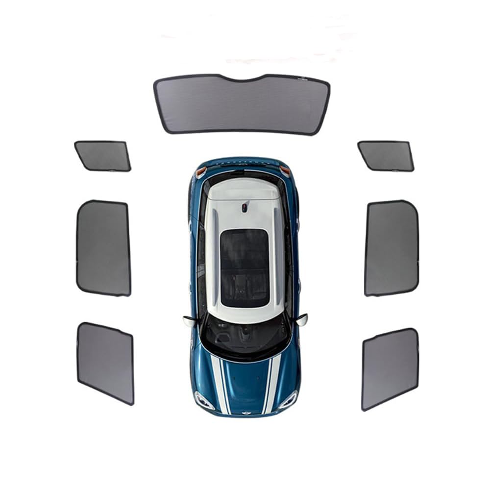 

Lavitin Car Side Window Sun Shadow Windshield Sun Protection Blocks UV Compatible with and Clubman Shades, 7-Piece Rays, Cooper, S, One, F55, F60,