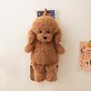 Teddy Bear Plush Backpack for Kids Cute Puppy Toy & Snack Bag Soft Girls Shoulders Bag Preschooler Schoolbags for Daycare Picnics