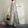 Sleeveless Plus Size Cotton Vintage  New In Dresses for Women Casual Loose Long Summer Dress
