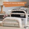 K Style Corduroy Large Capacity Stationery Pen Bag, Classical and Elegant