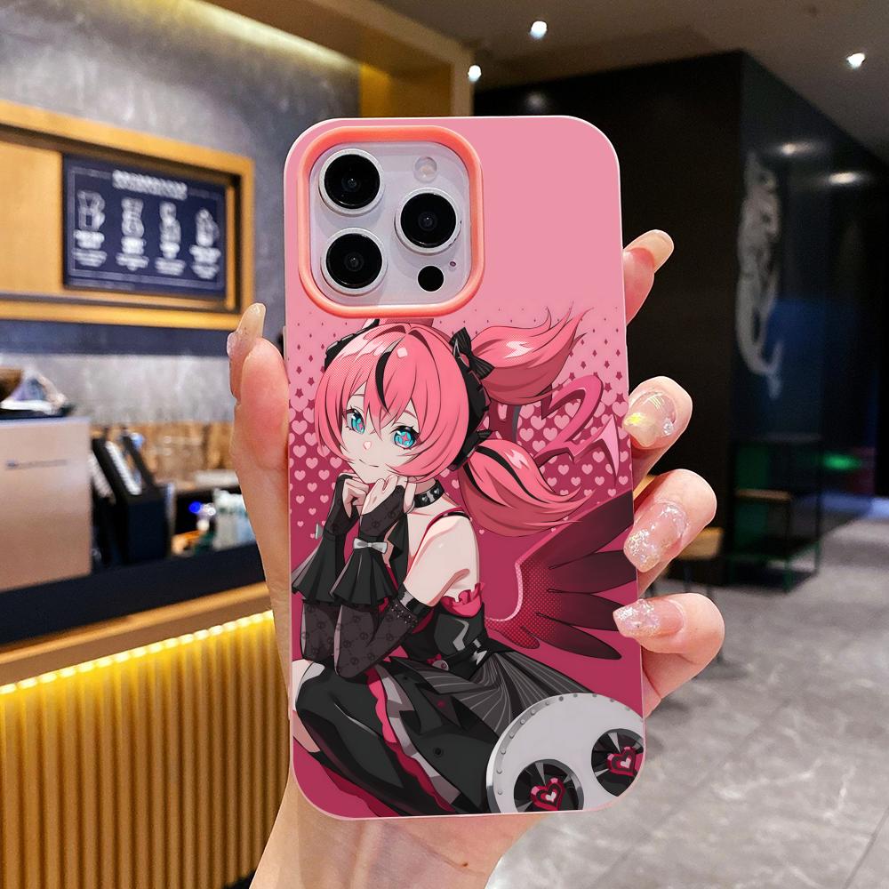 Zenless Zone Zero Aria Jelly Double layer Pink Mobile Phone Case for iPhone 17 16 15 14 13 12 11 Air Pro Max Plus Protective