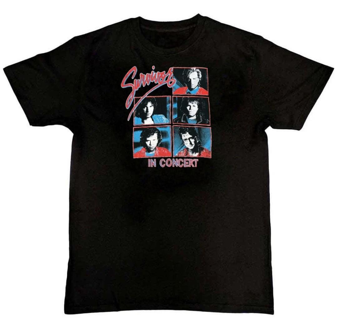 Vintage Survivor Band Music Tour Graphic Print T-Shirt S
