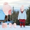 3Pcs Baby Winter Beanie Hat Scarf Gloves Set Knitted Fleece Lined Hat Thick Soft Warm Hat for 1 3 Years Old Kids Boys