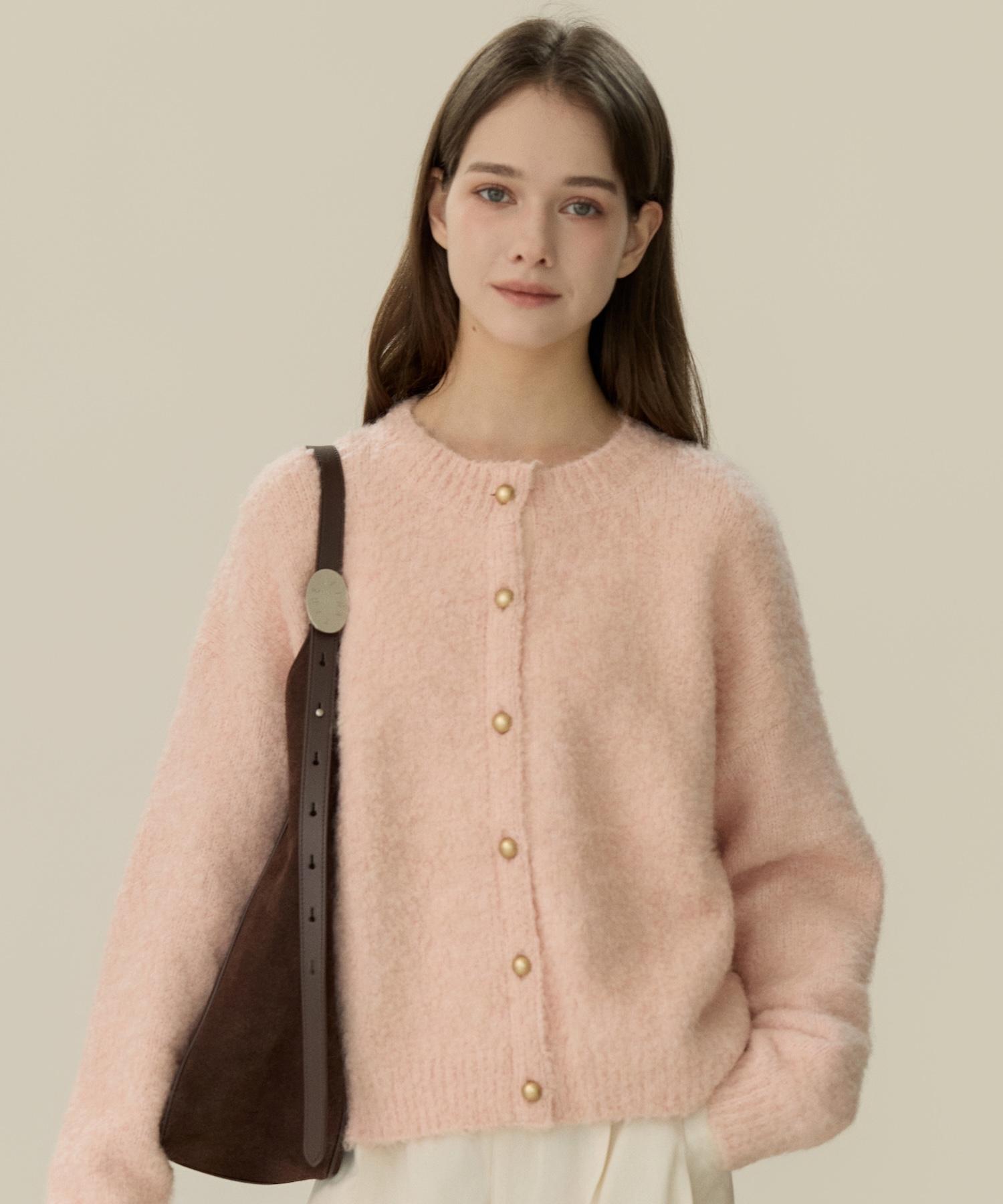 Eliotti Boucle Knit Cardigan_2Color Ivory/Free