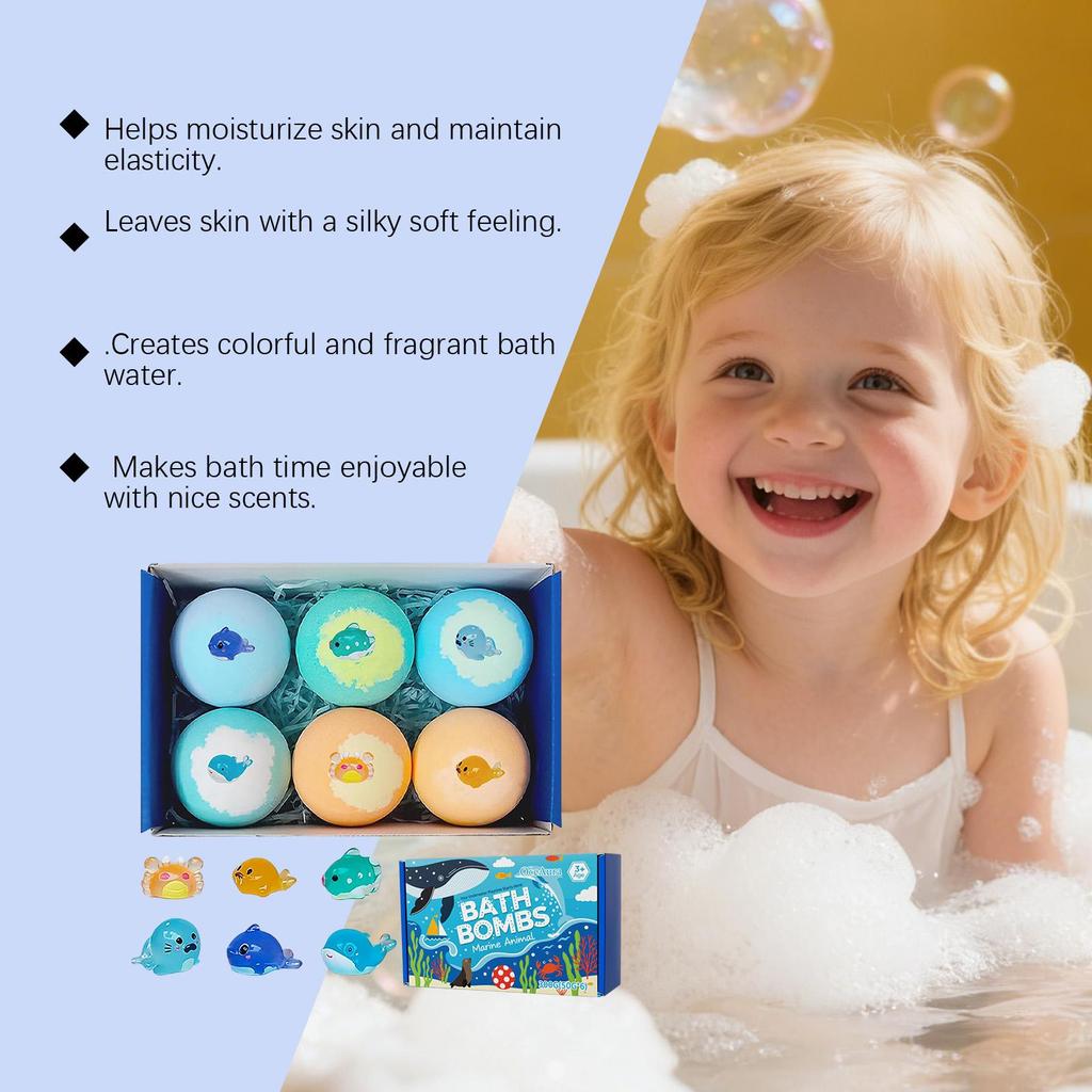 Ocean Series Kids' Fizzy Bath Bombs