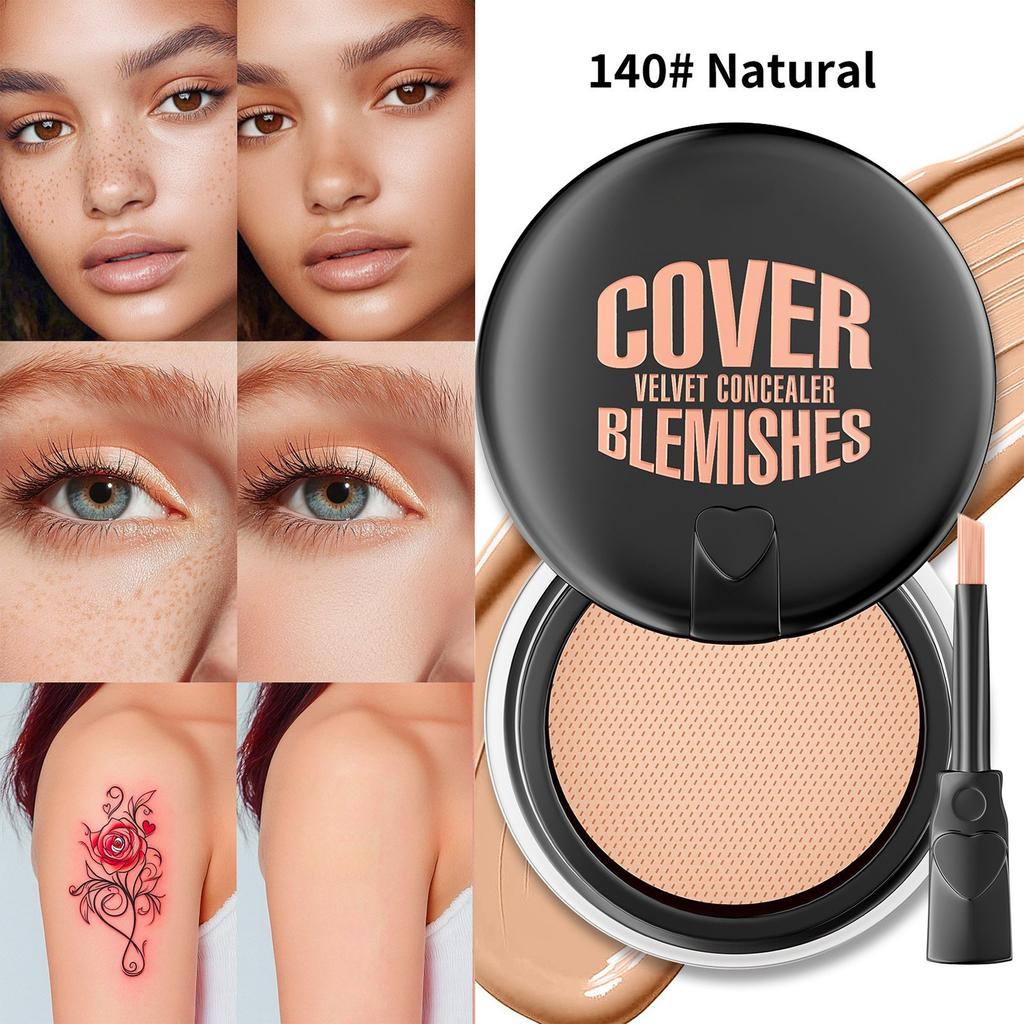 Cushion Concealer Does Not Cake To Cover Dark Circles, Acne Marks, Spots, Foundation Concealer.
