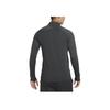 Nike Logo Half-Zip Pullover Langarm-T-Shirt Herren Tops Dunkelgrau CW6111-070