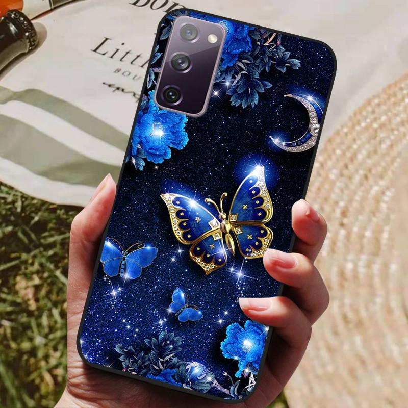 For Samsung Galaxy S20 FE S20FE Case Fashion Silicone Cover For Samsung S20 Fan Edition S20 Lite S 20 FE Phone Case Black Bumper