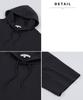 Nissen Oversized Sleeve Hoodie with Pullover UV Size 4L Men's 5/8 Pockets, Shirt, Sweat-Wicking, Quick-Drying, Protection, Charcoal,