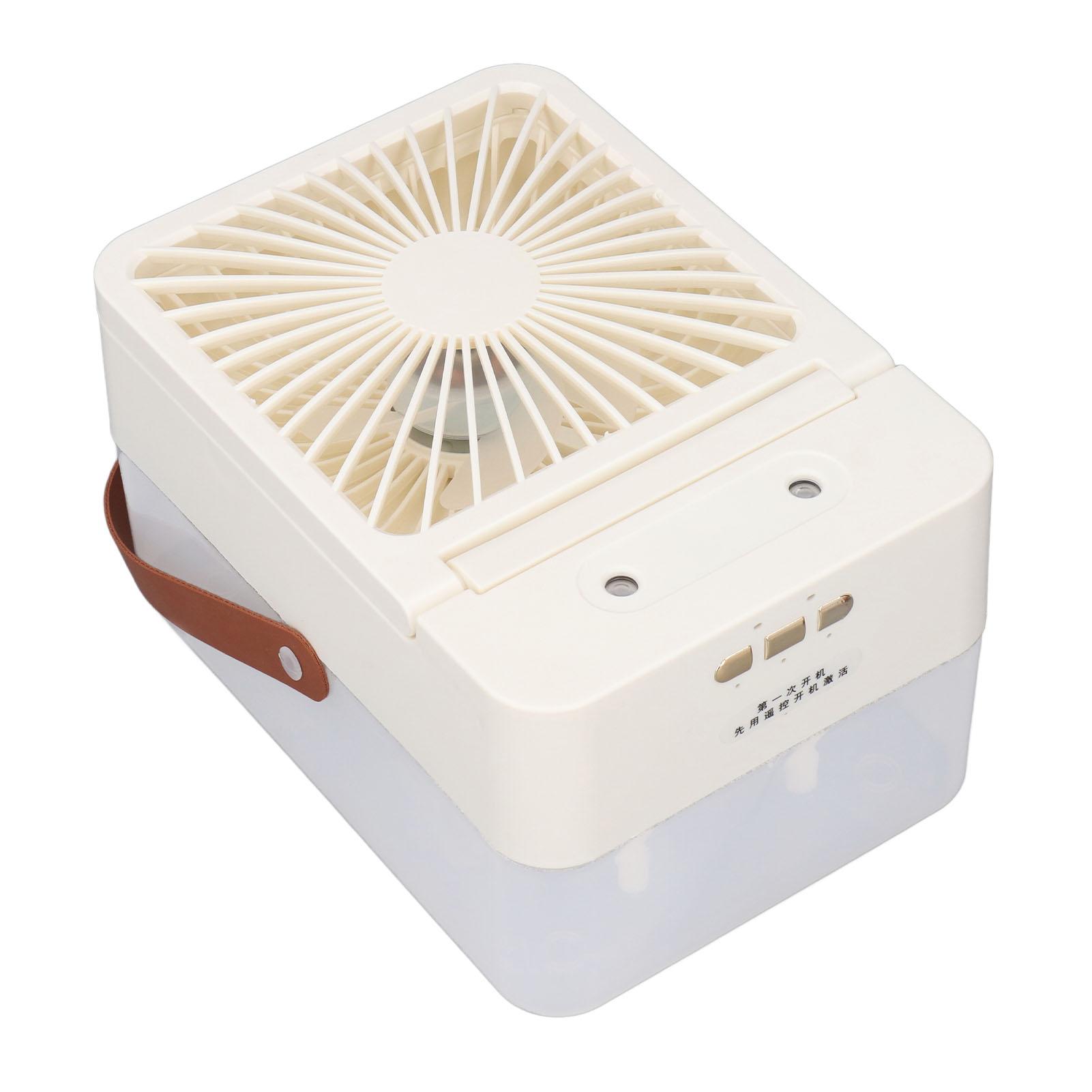 

Кондиционер Вентилятор 3 Скорости Перезаряжаемый Мини Воздушный Охладитель С Баком Для Воды 2,5 Л Ночной Светильник Пульт Дистанционного Управления