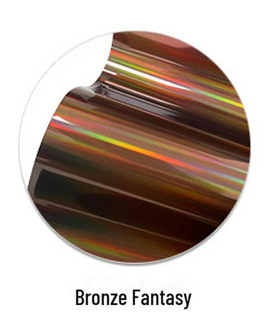 Silver PU Soft Metallic Fantasy Color Laser Heat Transfer Lettering Film
