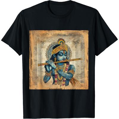Krishna God van Liefde Hindoestaanse Godheid Oude Hindoestaanse Mythologie T-shirt