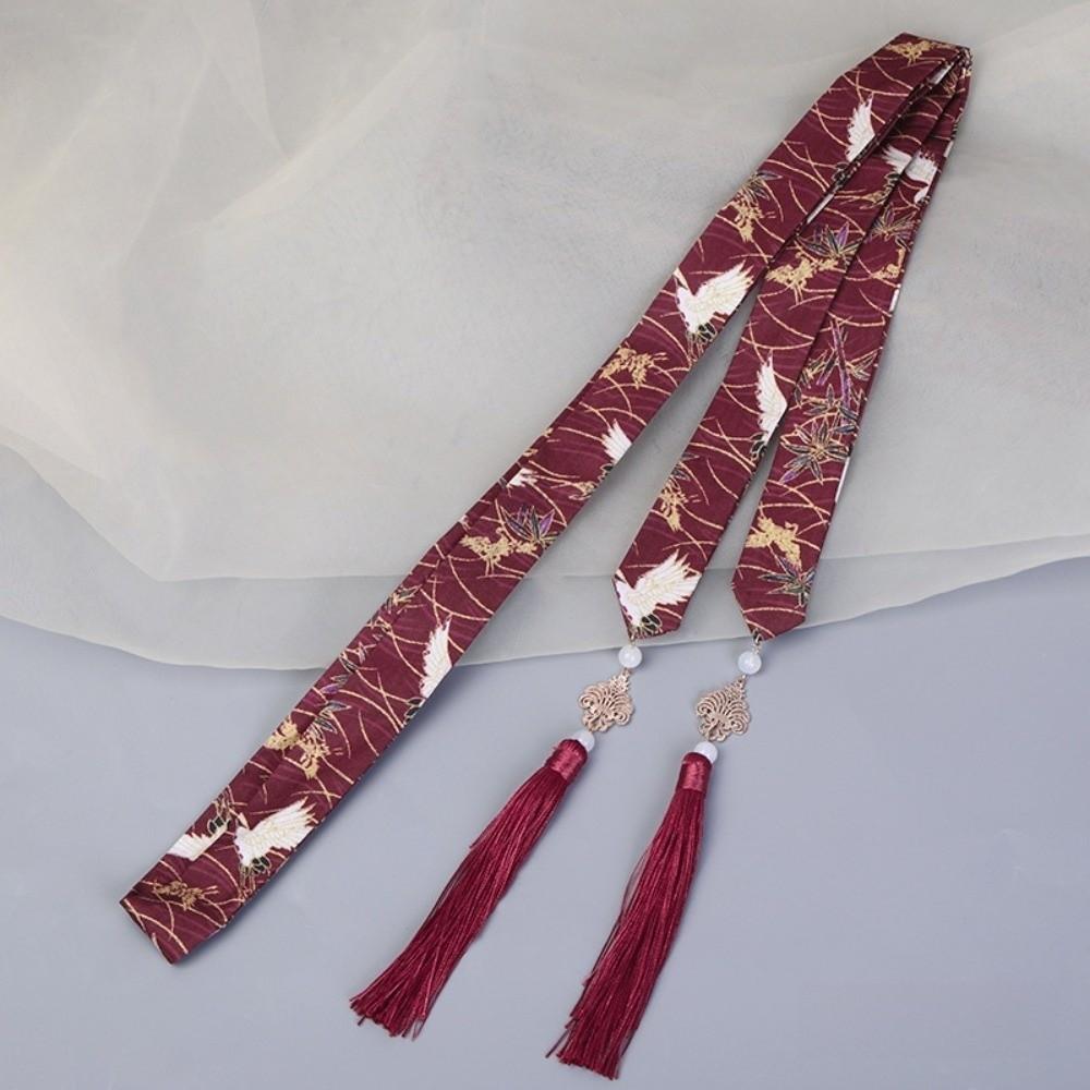 Chinese Hanfu Hair Bands Long Hair Straps Retro Style Hair Ribbons Hair Ornament Braided Hair