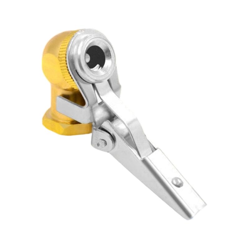 Universal Inflation Chuck Suitable for Car Motorcycle E Bike Bicycles Tire Inflation with Copper Material and Leak Proof