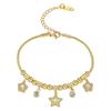 Cherry Epoxy Titanium Steel Bracelet for Women - Sweet Dopamine-Inspired Design