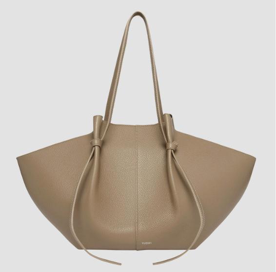 YUZEFI Wing MOCHI Genuine Leather Underarm Tote Bag