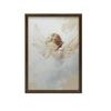 Angel In the Clouds Poster Angel In the Clouds Poster, 30X40 Cm, Dark Brown Wooden Frame, 230 Gsm Matte Paper