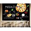 Mural ścienny 3D Pizza Tapeta do sklepu z pizzą, Zdejmowalna duża tapeta z pizzą i BBQ