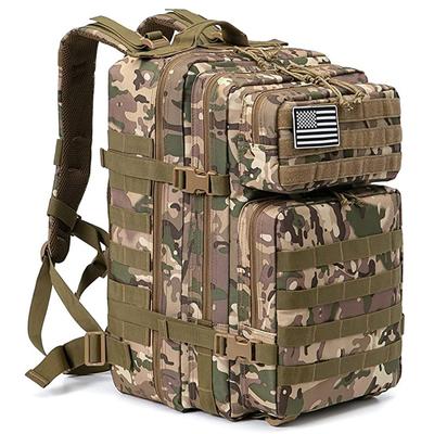 45L wojskowy kamuflaż plecak taktyczny Molle wojskowy plecak bojowy torby Outdoor Hiking polowanie 3-dniowa torba plecaki