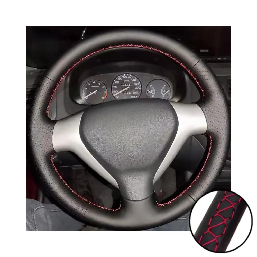 Car Interior Steering Wheel For Honda City Jazz Fit 2007 2008 Car Interior Steering Wheel Perforated Microfiber Leather Cover