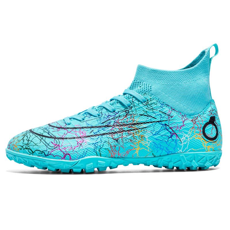 Unisex High-Top Studded Football Cleats for Adults and Kids - Professional Sports Training Shoes