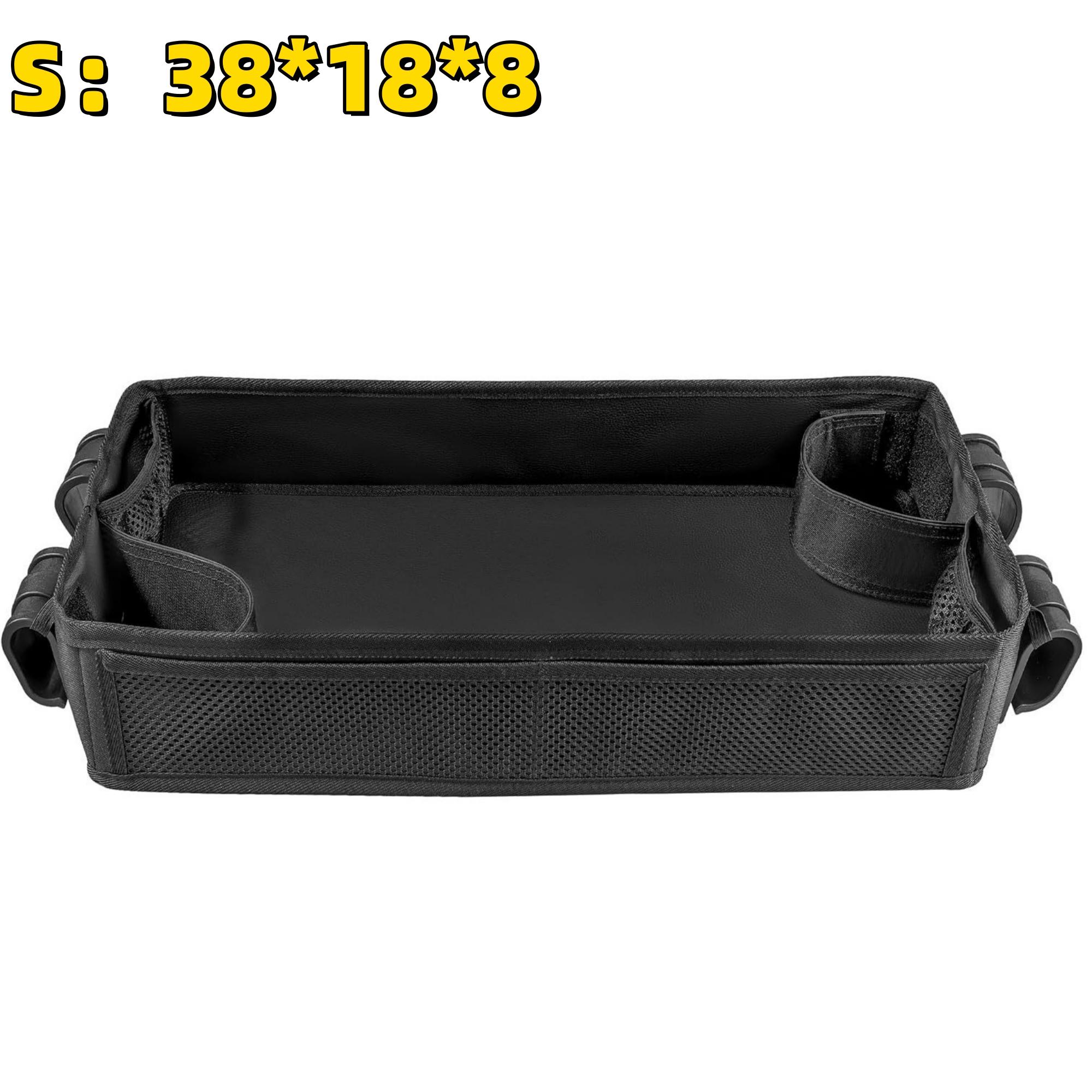 

Двухсторонний поднос для коляски для закусок и занятий, сторона из искусственной кожи для еды, сторона из полиэстера для занятий