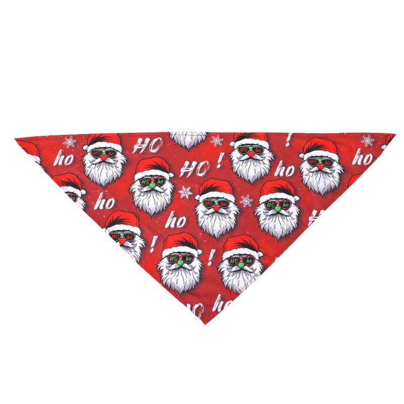 Festival Printed Pet Triangular Bandana Dog Cat Saliva Bib