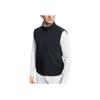 Fila Solid Color Zip Stand Collar Sports Vest Men Vests Deep-Black A11M315902F-BK
