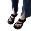 Fashion thick-soled flip-flops women wear versatile muffin sandals summer new soft-soled non-slip sandals
