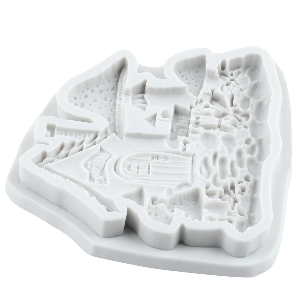 Mushroom House Silicone Mold House Fondant Molds Cake Decorating Tools Cupcake Topper Candy Resin Clay Chocolate Gumpaste Mold