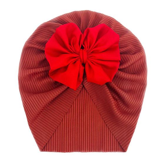 Baby Turban Threaded Bowknot Comfortable To Wear Soft-touching Summer Infant Lovely Kids Beanie Headwear Hat Birthday Gift