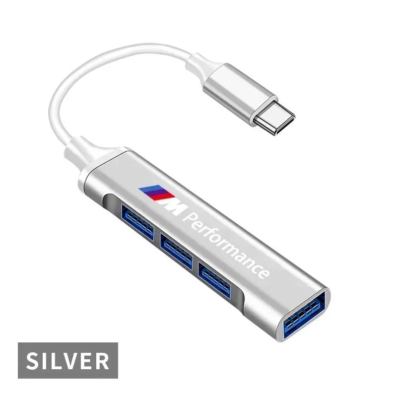 1 Stück Typ-C zu USB Adapter USB Multi-Port Verteiler Hub Für BMW 1 2 3 4 5 6 7 Serie X1 X3 X4 X5 X6 325 328 F30 F35 F10 F18
