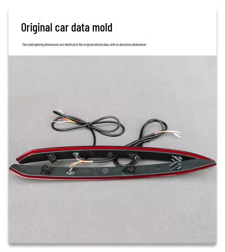 Dedicated LED Brake Warning, Turn Signal, and Pilot Light for Modifying the Rear Bumper Reflector of Bin Yue L 25 Models.