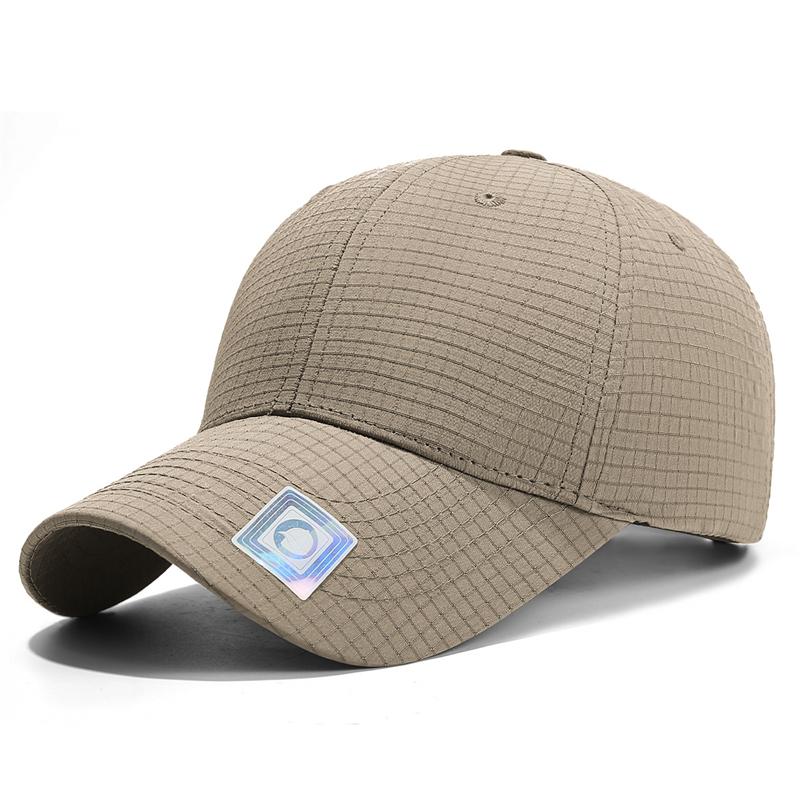Four Seasons Plaid Hard Top Baseball Cap Outdoor Cap Sun Hat