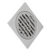Squared Floor Drain Electroplating Metal High Flow Shower Floor Drain with Cover for Bathroom