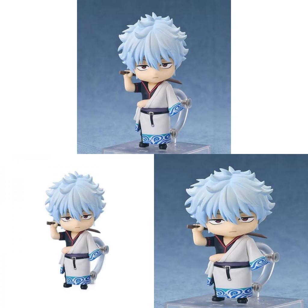 Figura de Arcilla Versión Q de Sakata Gintoki de Gintama 10cm PVC Acción Coleccionable Para Fans de Anime