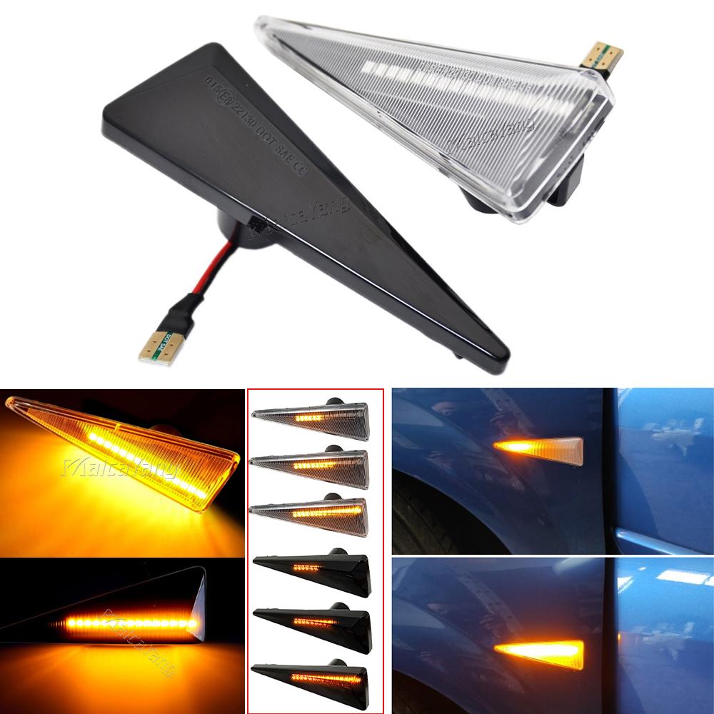 2pieces Led Dynamic Side Marker Turn Signal Light For Renault Megane MK2 CC Espace MK4 Scenic MK2 Wind Avantime Thalia 2