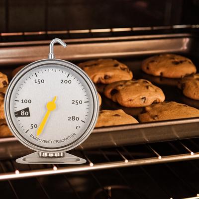 Termometro da forno in acciaio inossidabile grande con gancio Indicatore di temperatura per cucina