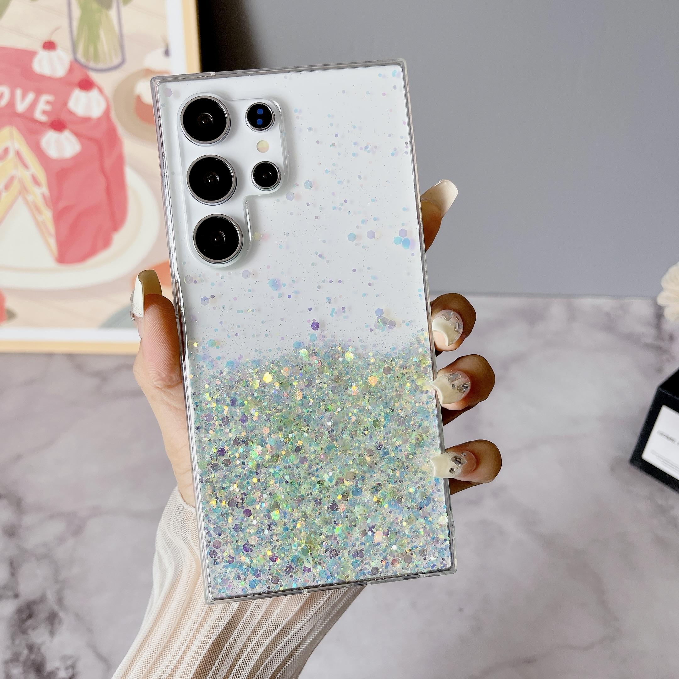 

Luminous Night Light Shiny Glitter Sequins Case For Samsung S24 S23 Ultra Plus FE A23 A14 A54 A34 A25 A15 A05 A05S A35 A55 A04S For S23