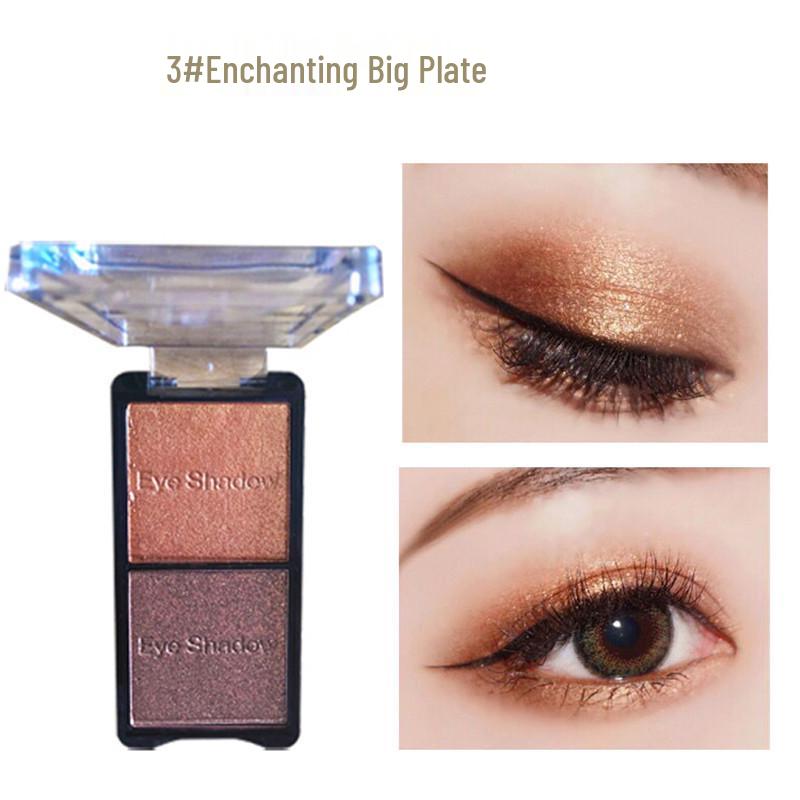 Палетка двухцветных мерцающих теней Ashareya: Земляной тон, Сине-зеленый, Фиолетовый, Белый