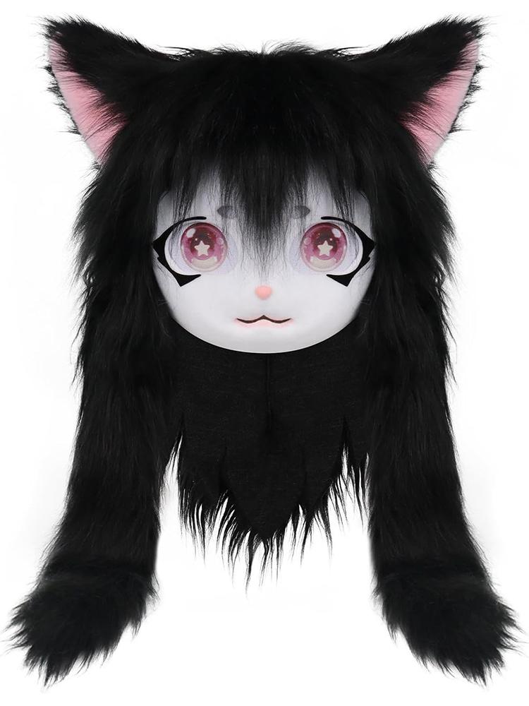 Halloween Fursuit Kigurumi Beast Head Mask Cosplay Animal Cat Anime Lolita Kig Skull Helmet Carnival Party Costume Prop Gifts