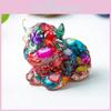 Water Crystal Resin Highland Cattle Art Figurine For Home Office Decor Gift For Friends