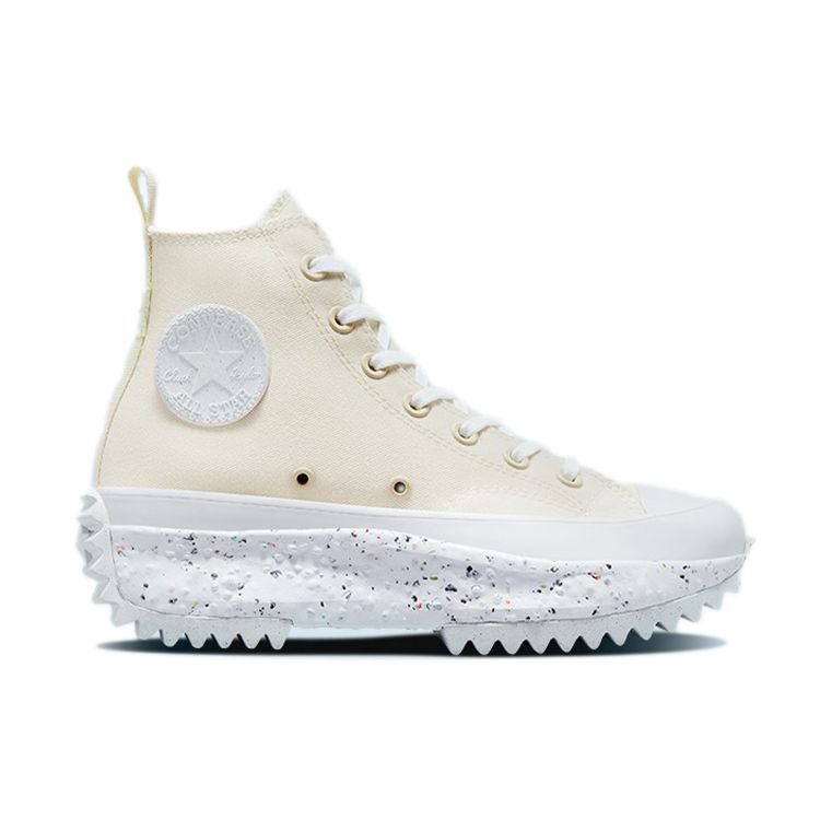 Converse Run Star Hike Crater High Egret Unisex Sneakers Cream White 171575C