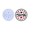 Round-shape Ornaments Resin Casting Silicone Mold Woman Keychain Decorative Pendant Jewelry Mold for DIY Crafts