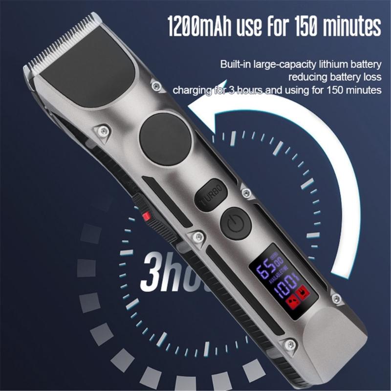Rechargeable Wireless Hair Trimmer Grooming Cutter Electric Shear Beard Hair Cutting Machine Edge Outline Fast Charging