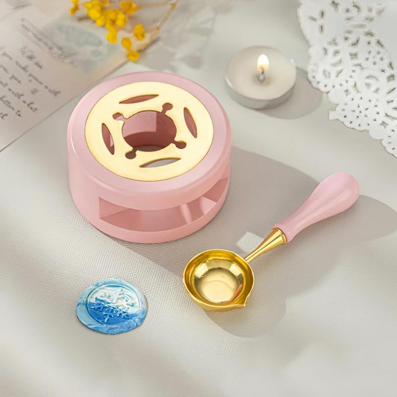 1 Set, Back To School Lacquer Melting Pot, Spoon Wax Melting Tool, Macaron Colored Lacquer Set, Spoon Accessory Tool