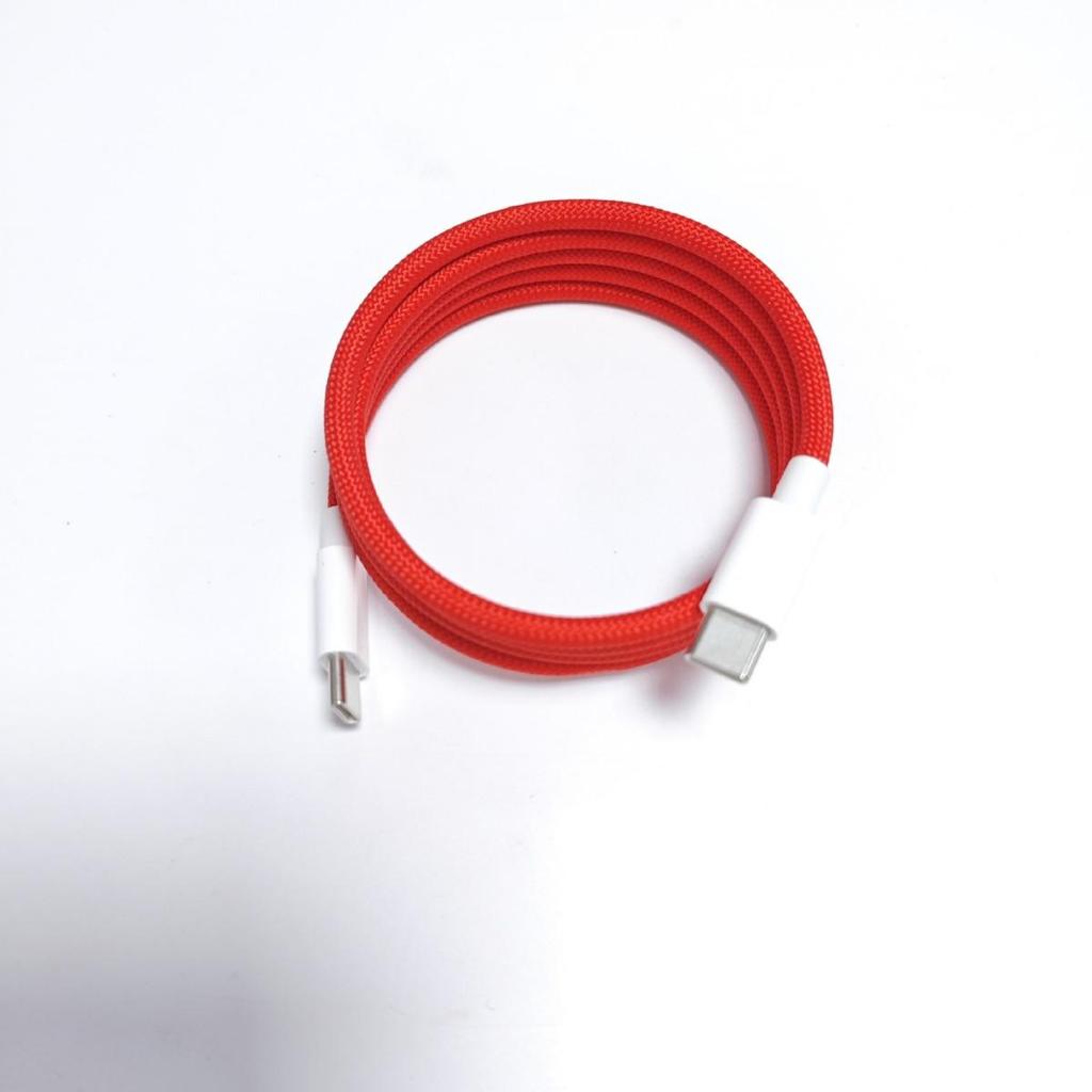 Dual Type-C Fast Charging Colorful Magnetic Woven Data Cable for Android & Apple 15/16.