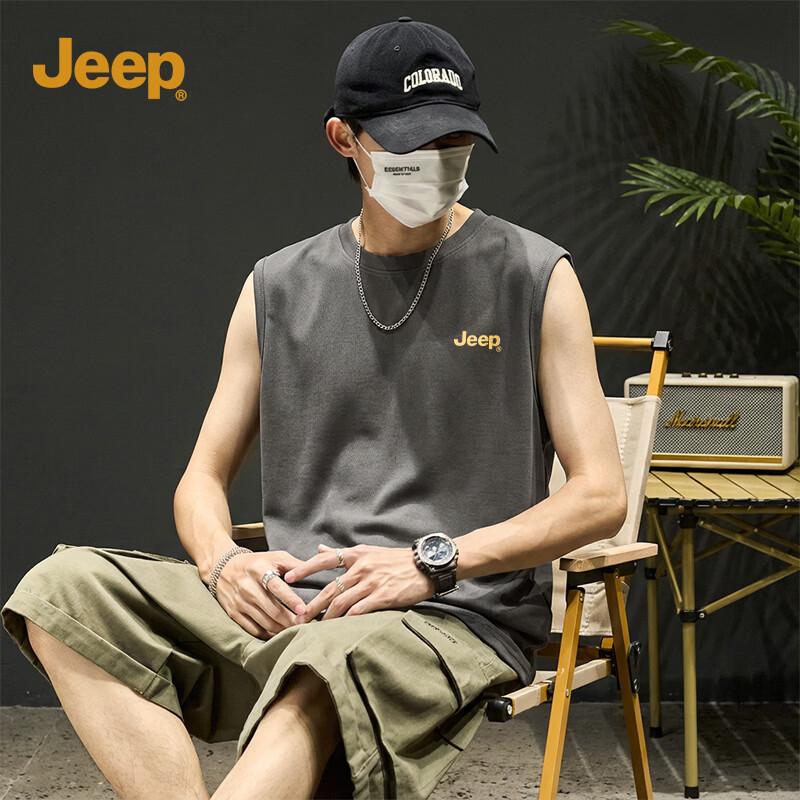 JEEP Men s Summer Cotton Oversize Vest 3XL
